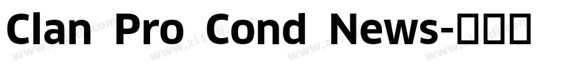 Clan Pro Cond News字体转换
